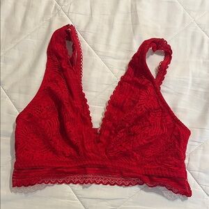 Maurices Scarlet Lace Bralette